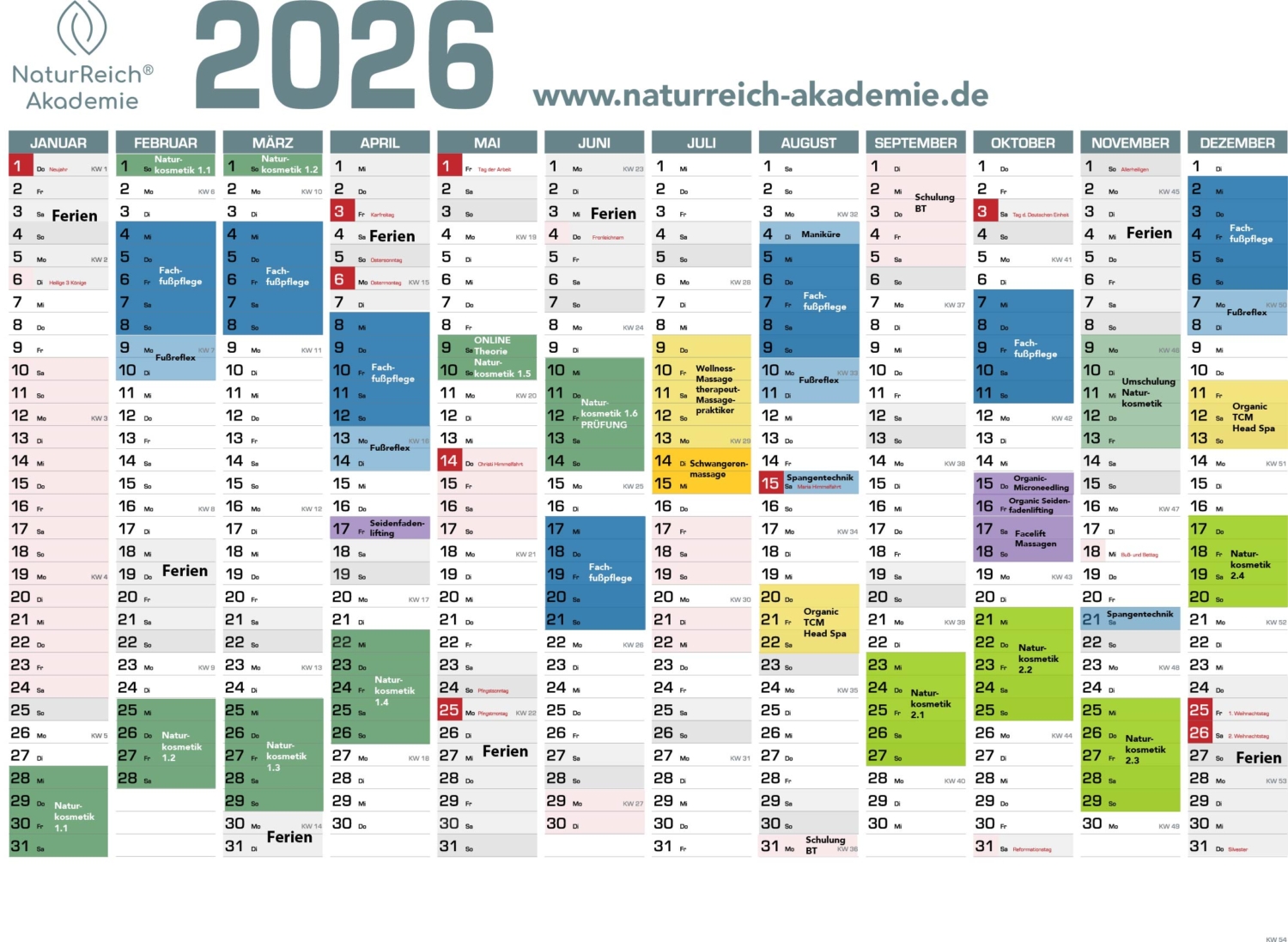 2026-Kalender